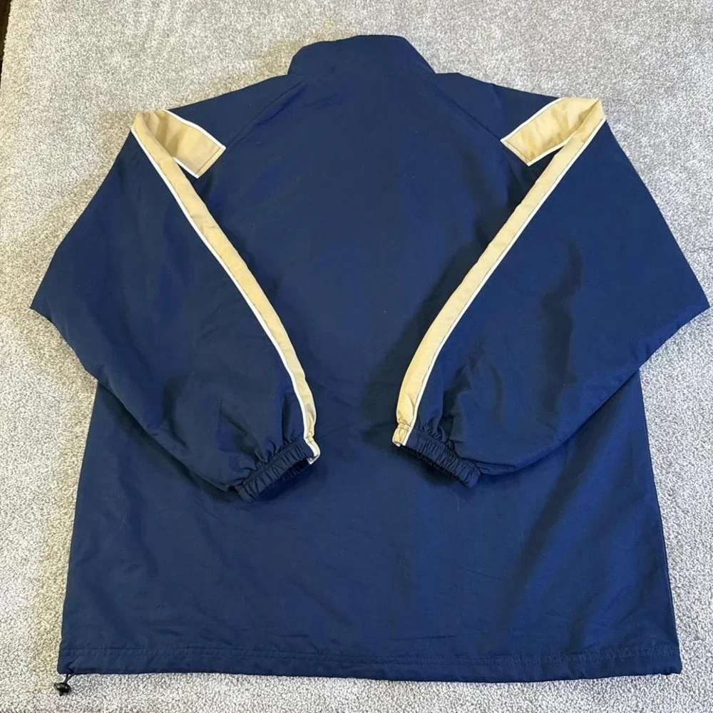 Vintage Notre Dame Embroidered Full Zip Jacket Large NCAA Irish